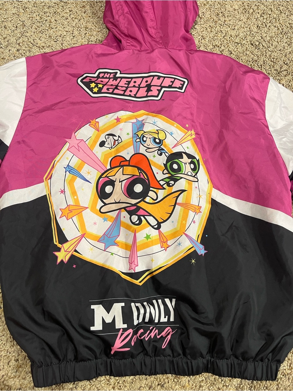 Members Only Pink Mesh Lined Jacket with The Powerpuff Girls Label - Picture 9 of 9